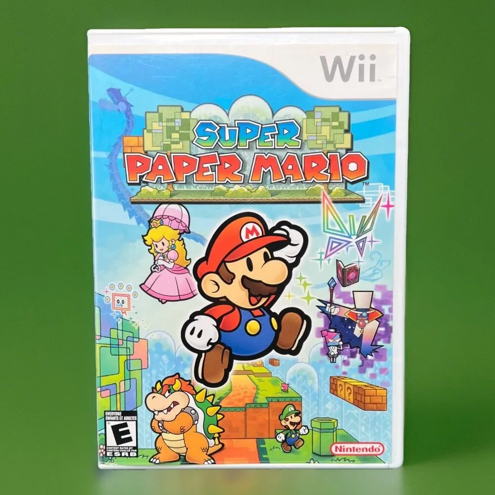 Super Paper Mario (Nintendo Wii) Clean Tested Complete W/ Manual CIB Video Game